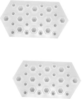 PRETYZOOM 2 Piezas molde de hielo de diamante moldes para hielo de coctel molde para hacer hielo de para gelatinas moldes para bandejas de hielo moldes para cubitos de hielo Transparent