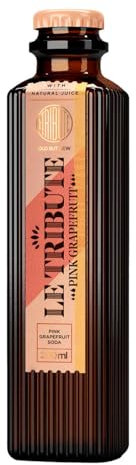 FRESH LE TRIBUTE GIN | Pink Grapefruit | Ausschließlich natürliche Zusätze aus eigener Brennerei | 24 x 200 ml