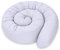Totsy Baby Seitenschläferkissen Bettschlange Body Pillow 150 cm Baumwolle - Kopfkissen lang Bettrolle Schlafkissen Nackenrolle Kissen Grau B