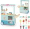 FANTASK Grün Eiswagen Kinde Kaufladen Holz mit 15 Zubehör & Eismaschine & Kasse & Scanner & Verkau