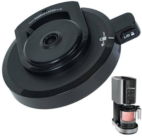Outer Bowl Lid for Ninja Creami NC301/NC300/NC299AMZ Maker, Reusable, BPA-Free Replacement Cover Shatterproof, Airtight Fit, Dishwasher Safe, Compatible with Creami Accessories(NO Paddle)