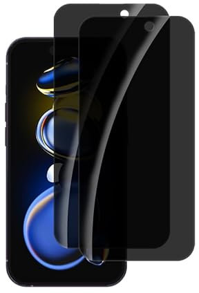 Rcokas [2 Stück für Schutzfolie Anti-spy iphone 14 Pro Displayschutz Panzerglas Anti-spy iphone 14 Pro 5G Blickschutz, [HD][9H Härte][Anti-Kratzen][Frei von Kratzern]