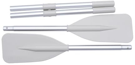 Milisten Bateau Amovible Aluminium Légère pour Kayak Canoë Barque Portable Gris (1,32 M)