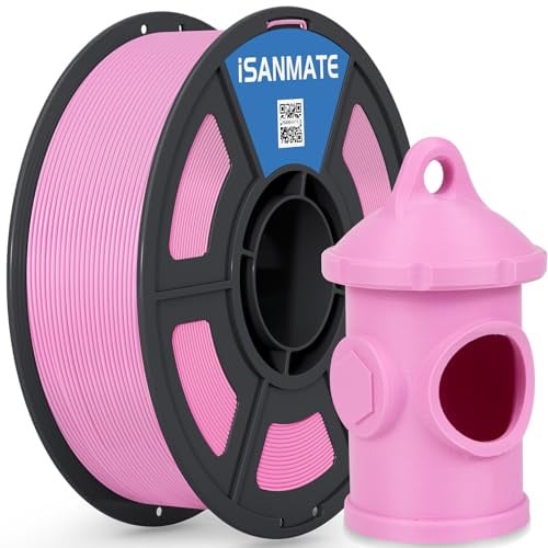 iSANMATE ASA Filament 1.75mm, Premium Anti-UV Wetterbeständiges 3D Drucker Filament für Outdoor, Maßgenauigkeit +/- 0.02mm, 1KG/Spule ASA Rosa Filament für 3D Drucker