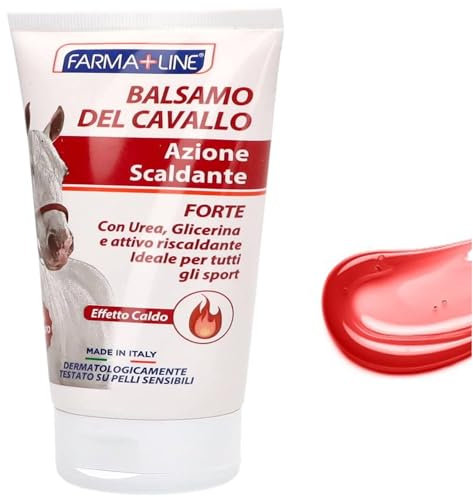 150ML Balsamo del cavallo Forte Scaldante Crema Gel Effetto Caldo Termico con Urea e Glicerina per un Potente sollievo ai dolori Effetto Defaticante ai muscoli