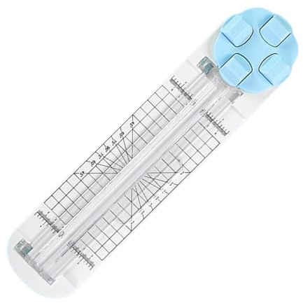Papierschneider Mit Schieber 4 In 1 Paper Cutter, ABS 35,5 X8,3cm Präzisionsschneider Papier, Multi-Function Trimmer With Straight Wave Perforated Creasing Blades For Craft Paper Cardstock Photo Cutt