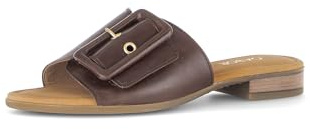 Gabor Damen Pantoletten, Frauen Clogs, Pantoletten,Sensitive,Derby,Silber,rosa,grau,beige,Lack,braun,klassisch,pink,Sattel (Gold),42.5 EU / 8.5 UK