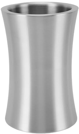 Cubo Enfriador de Vino de Acero Inoxidable, Cubo de Hielo Ligero con Forma de Cintura de Gran Capacidad, Cubo Enfriador de Botellas de Vino Blanco de Pared para Vino Tinto, Champán