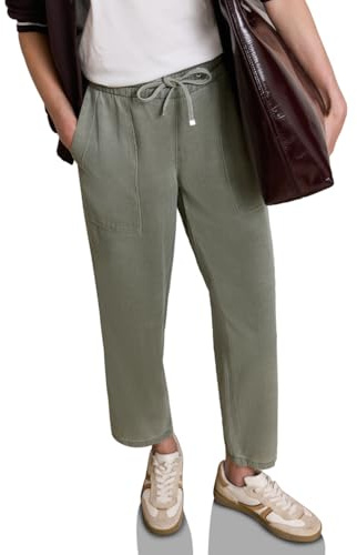 Street One Studio Damen Mid Waist Straight Leg Hose im Loose Fit 3818045