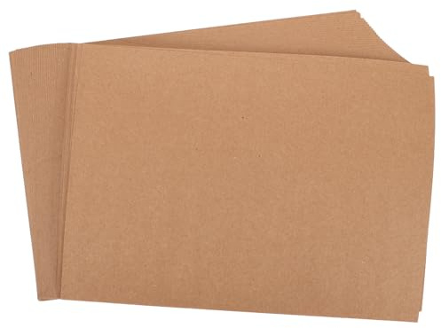 Healvian 50 Stück Kraftpapier Kartoneinlagen aus Stabilem Karton Leichte und Vielseitige Bastelpappe zum Basteln und Herstellen von Trennwänden
