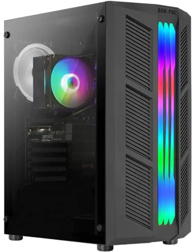 GER-POL TOP PRO Gaming PC | AMD Ryzen 9 5900X + GEFORCE RTX 5060 RAY TRACING GDDR7 + 64GB RAM + 1TB PCI-E NVME | Windows 11 | Computer RGB