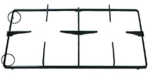 GRIGLIA DX CUCINA GAS ADATTA REX ELECTROLUX ZOPPAS CM 46,3 x 27,4 NERA P 6751