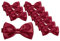 BomGuard Herren Fliege 10 er Set Pack,10 Stück,bordeaux-rot
