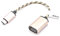 vhbw Adaptateur OTG Compatible avec Apple TV 4 appareils - Câble de Prise Femelle USB 3.1 Type C vers connecteur USB 2.0 A, Rose-doré