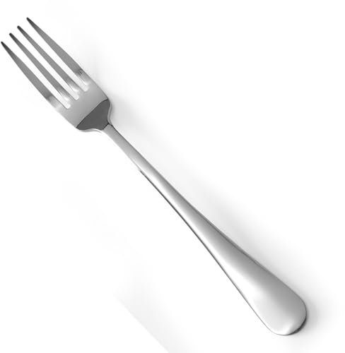 HENDI Tafelgabel, Stückzahl: 6, Handpoliert, stilvolles Hochglanzdesign, 205mm, Edelstahl 18/0