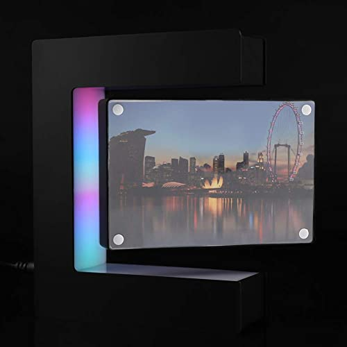 Garosa Cornice Foto Levitazione Magnetica Forma Quadrata Sospesa In Aria Flottante con Luci a LED Album Fotografico Decorazione per Ufficio Casa(EU)