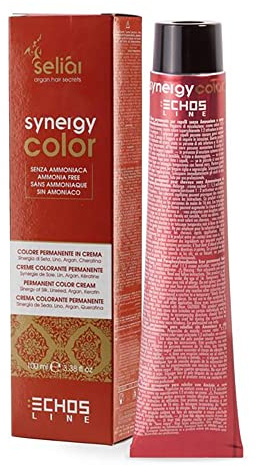 ECHOS ECHOSLINE Seliàr Synergy Color-Tinte en crema sin amoníaco Rubio caoba oscuro (6.5), 100mL