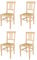 t m c s Tommychairs - 4er Set Stühle Artemisia für Küche und Esszimmer, robuste Struktur aus poliertem Buchenholz, unbehandelt und 100% natürlich, Sitzfläche aus echtem Stroh
