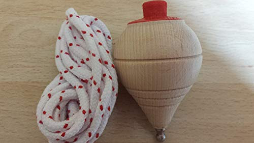 petite toupie ficelle peonza bois