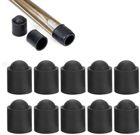OUKENS Cabezal de Taco de Billar, 10 Piezas, Tapa de Goma con Punta de Taco de Billar, Tacos de Billar, Accesorio de Tapa Protectora