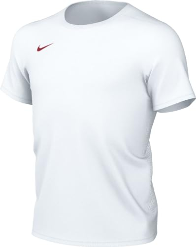 Nike Unisex Niños Camiseta de Manga Corta Nk Df Park 7, Blanco y Rojo, BV6741-103, L