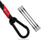 ECENCE 3X Spanngummi mit Karabiner aus Edelstahl 80cm in Schwarz Latex Spanngurte, Gepäckspanner, Expander, Spannseil für Fahrrad, Auto, Gepäck, Transportsicherung