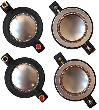 GatherTOOL 4pcs Lautsprecher aktive Komponenten for Mackie DC10 / 1701 8Ohm-Hochtöner-Membran SRM450 C300Z. Hornreiber 8Ohm 44,4mm (Color : White Film CCAW)