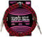 Ernie Ball, Cavo intrecciato per strumenti, Jack dritto/dritto, 3,05 m, Rosso/Nero