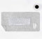 Lifup Tapis de Souris en 3mm D'épaisseur Feutre, sous Main Antidérapant, Tapis de Bureau pour Ordinateur Portable Clavier Souris Gris Clair 60x40cm
