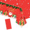 Christmas Table Cloth Party Disposable Tablecloths,Red and Santa Snowman Table Covers,137x274cm Rectangle Large Plastic Tablecloth Party for Picnic,Baby Shower,Xmas Party,Christmas Table Decorations