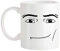 Apular Novelty Ceramic Coffee Mug MAN FACE Funny Mug Anniversary Birthday Christmas Gifts Tea Cup, 11 Oz
