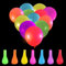 100 Leuchtende Luftballons, Schwarzlicht Deko, Naturlatex Aufblasbar Helium-Ballons, Mehrfarbige Party Zubehör, Bogen Neon-Ballons, Schwimmbad Geburtstag Hochzeit