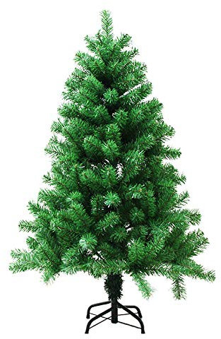 SOVORM Deluxe-Weihnachtsbaum, grüner, unbeleuchteter Baum mit Metallständer, einfach zu montieren, Weihnachtsdekoration für Wohnung, Party, Zuhause, Büro, 2,1 m The New