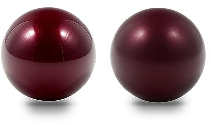 Perixx Peripro-303X2E Trackball 3,4 cm (1,34 Zoll) Ersatzkugel für M570, M575, Perimice 517/520/717/720 und andere 3,4 cm Trackball-Maus – glänzend rot und mattrot