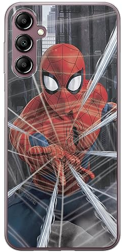 ERT GROUP Handyhülle für Samsung A14 4G/5G Original und offiziell Lizenziertes Marvel Muster Spider Man 008 optimal an die Form des Handy angepasst, hülle aus TPU