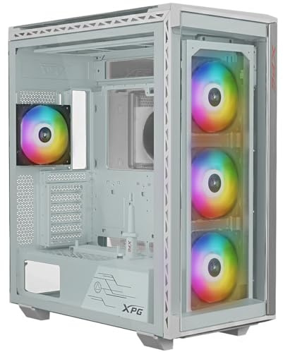 XPG BATTLECRUISER II ST E-ATX 4 Fan ARGB gehärtetes Glas, weiß, BATTLECRUISERIIST-WHCWW