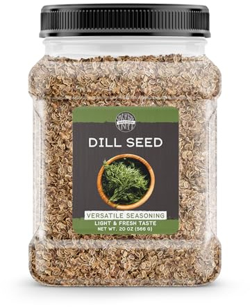 Birch & Meadow Dill Seed, 20 oz, Whole Seeds, Light & Fresh Taste, Versatile Seasoning