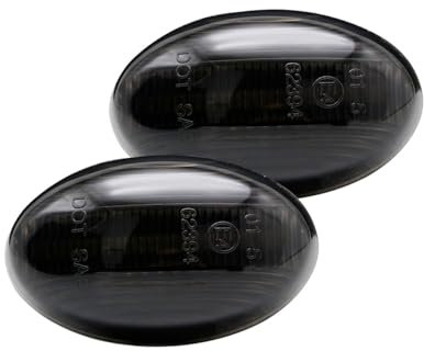AUTO-STYLE Satz LED Seitenblinker kompatibel mit Mercedes A-Klasse W168 / Vito W639 / Vito W447 / Citan W415 - Smoke - inkl. dynamischem Lauflicht