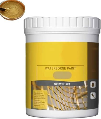 Pintura Dorada A Base De Agua Resistente A La Intemperie De 150 G, Pintura Para Decoración Exterior, Pintura Metálica Especial Decorativa Para Adornos Artísticos, Pintura, Manualidades (Oro oscuro)