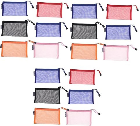 Lurrose 18stücke Teiliges Pouch Multifunktionale Reise Und Kosmetiktasche Für Schule Und Büro Leicht Und Tragbar Für Stifte Kosmetik Und