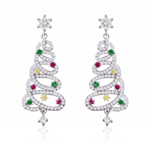 Weihnachtsbaum Ohrringe - Modeschmuck Weihnachtsschmuck für Damen, Weihnachten Geschenk
