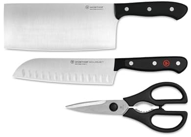 Wusthof Gourmet Messerset (chinesische Santoku-Kochschere) (Set 3)