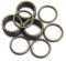 Jamsinmu Metallring Robuste O-Ringe Mehrzweck für Heimwerker-Zubehör, Gürtel und Hundeleinen Bastelzubehör Bronze 30mm