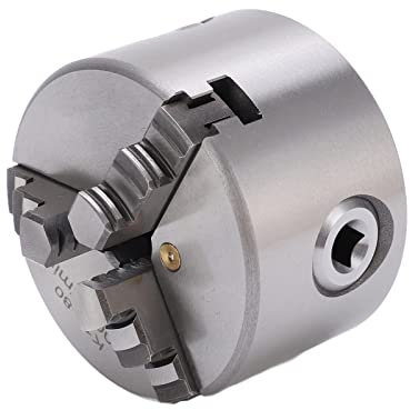 SANOU K11-80 Mandrino per Tornio Autocentrante a 3 Griffe 80 Mm di Diametro in Metallo Parti per Tornitura