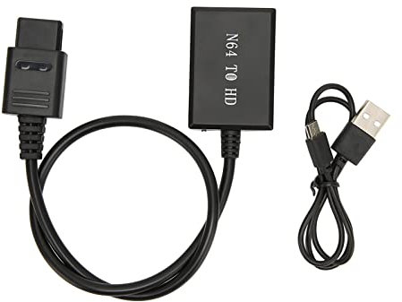 Convertisseur d'interface multimédia N64 vers HD, convertisseur N64 vers HDMI, câble de liaison N64 HD, aucune installation de pilote et convertisseur de jeu vidéo flexible