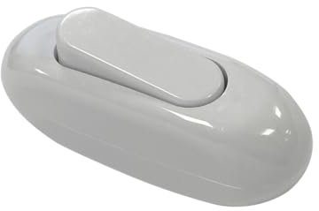 Interruptor conmutador blanco 4A, ideal para controlar la iluminación en hogares y oficinas.