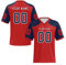 Personalisiert American-Football-Trikot Custom Herren-Sporthemden mit Teamname Namen Nummer & Logo Personalisierte Football Jersey Schnelltrocknend Atmungsaktiv T-Shirt für Männer Damen Kinder
