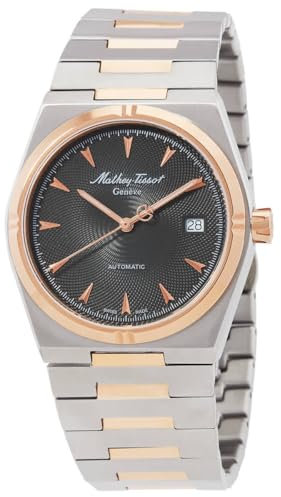 Mathey-Tissot Zeus H118ATRS Automatikuhr für Herren, graues Zifferblatt, zweifarbig