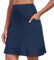 MoFiz Damen Tennisröcke Sports Golfrock Hohe Taille Laufen Activewear Knielang Rock Workout Rock mit Taschen Blau-01 M