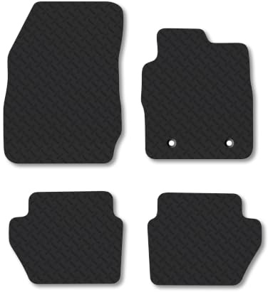 Fits Ford Ecosport (2012-2023) 5mm Rubber Car Mats | Heavy Duty Rubber Tailored Fit Floor Mats Full Coverage Durable Waterproof Accessories Easy Clean Anti Slip Made in the UK